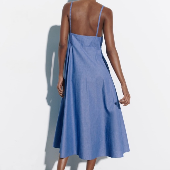 Zara limited edition stripped poplin dress you cannot miss - Picture 3 of 6